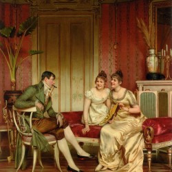 Two ladies and a gentleman